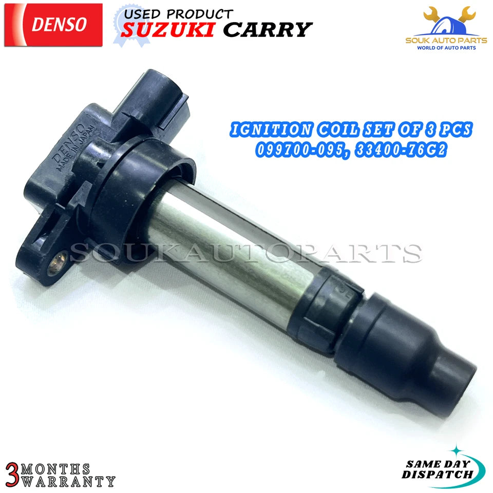 3 x IGNITION COIL OEM For Suzuki CARRY 099700-095 3340076G2 33400-76G2