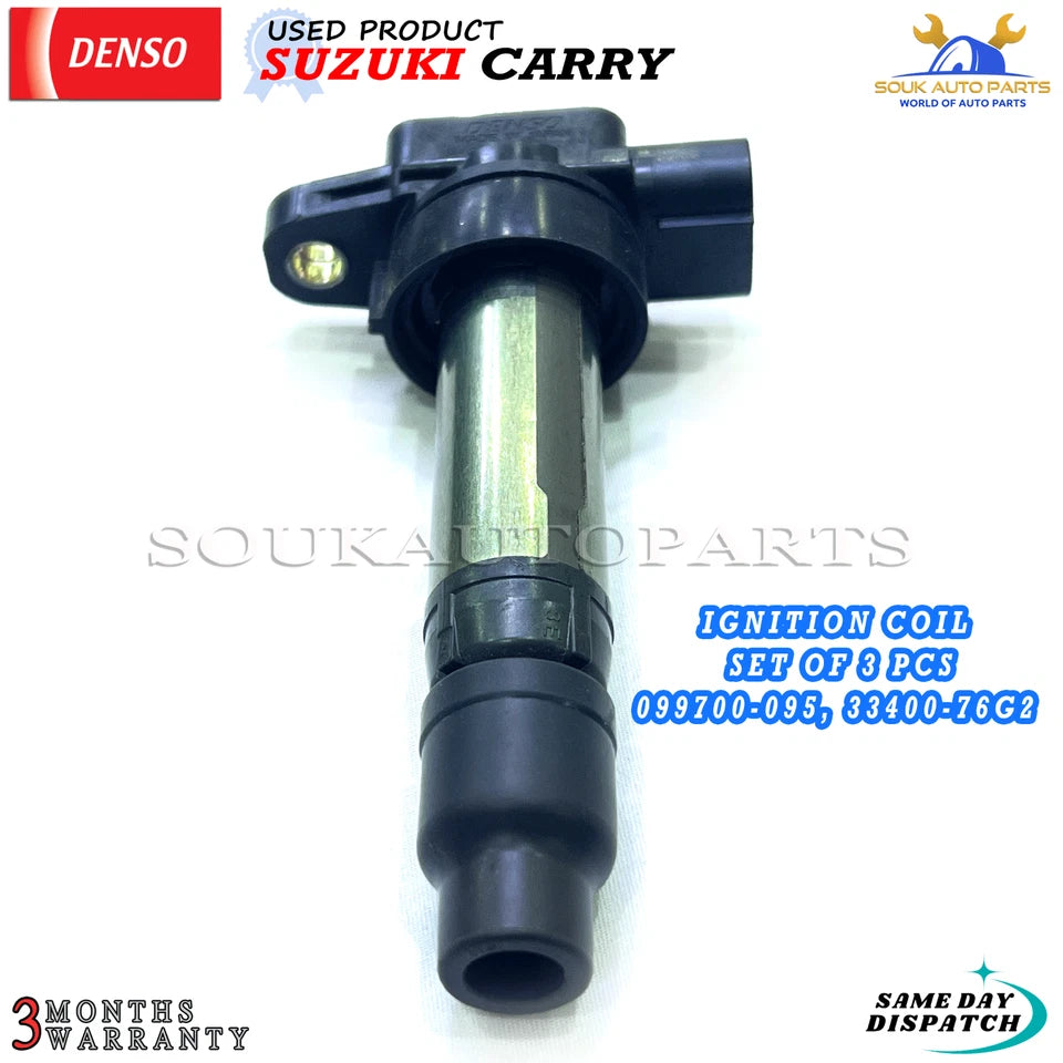 3 x IGNITION COIL OEM For Suzuki CARRY 099700-095 3340076G2 33400-76G2