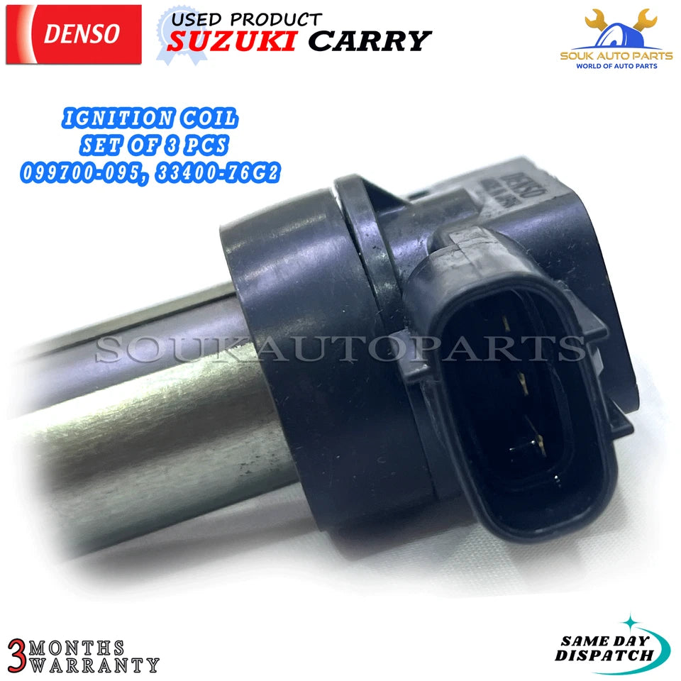 3 x IGNITION COIL OEM For Suzuki CARRY 099700-095 3340076G2 33400-76G2