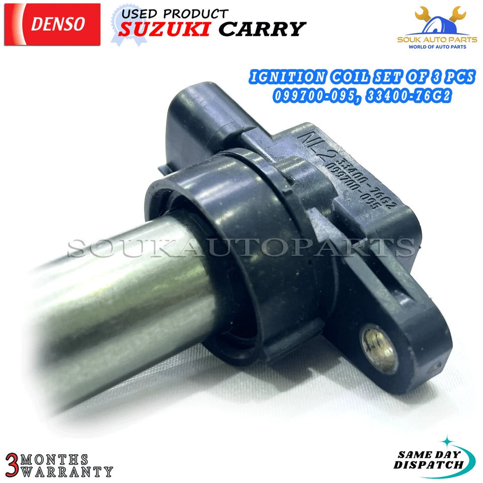 3 x IGNITION COIL OEM For Suzuki CARRY 099700-095 3340076G2 33400-76G2