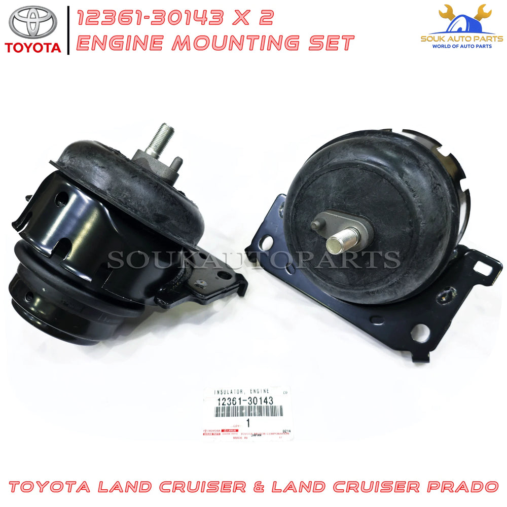 12361-30143 Genuine Toyota FRONT INSULATOR, ENGINE MOUNTING SET 1236130143 OEM