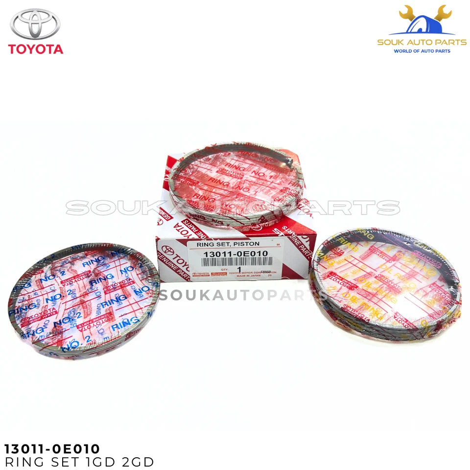 13011-0E010 Genuine Toyota Fortuner Piston Ring Set 1GD-FTV 2.8L 2GD-FTV 2.4L
