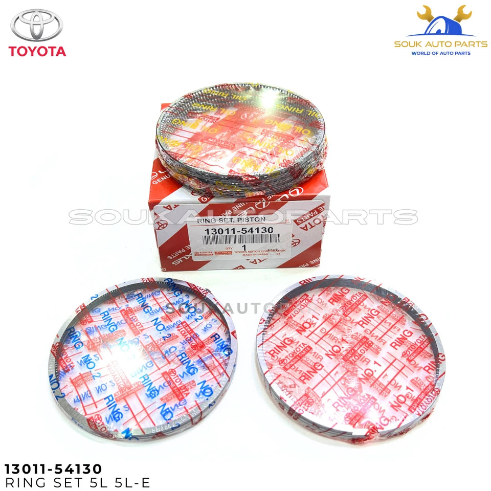 13011-54130 Genuine Toyota Piston Ring Set 5L 5L-E Hilux Hiace 3.0L Diesel STD