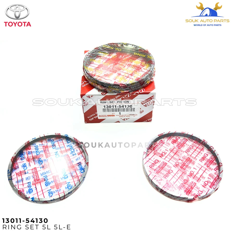 13011-54130 Genuine Toyota Piston Ring Set 5L 5L-E Hilux Hiace 3.0L Diesel STD