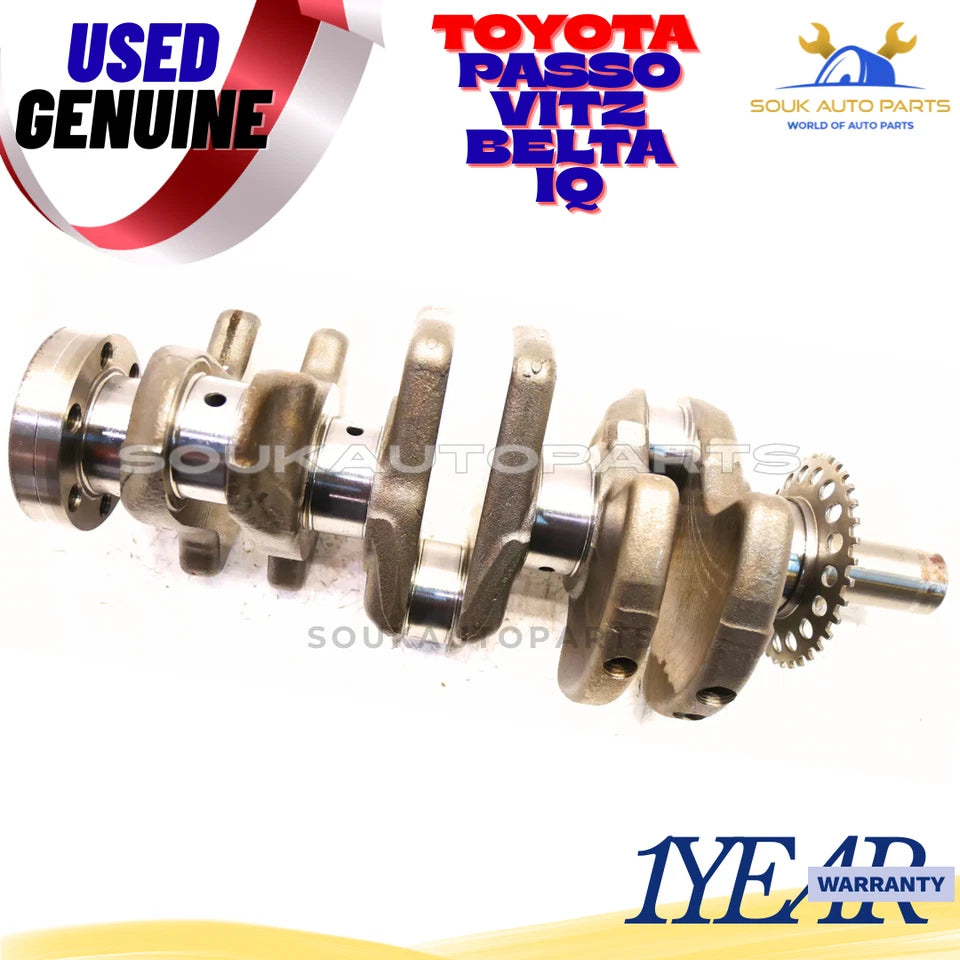 13401-40020 CRANKSHAFT W/BEARINGS Toyota 1KR-FE For PASSO VITZ 1.0Ltr PETROL