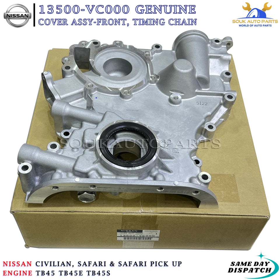 13500-VC000 Genuine Nissan COVER ASSY-FRONT, TIMING CHAIN 13500VC000 OEM