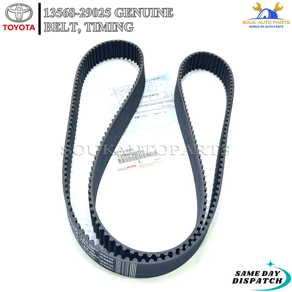 13568-29025 Genuine Toyota BELT, TIMING 1356829025 OEM CAMRY SEINNA Lexus ES300