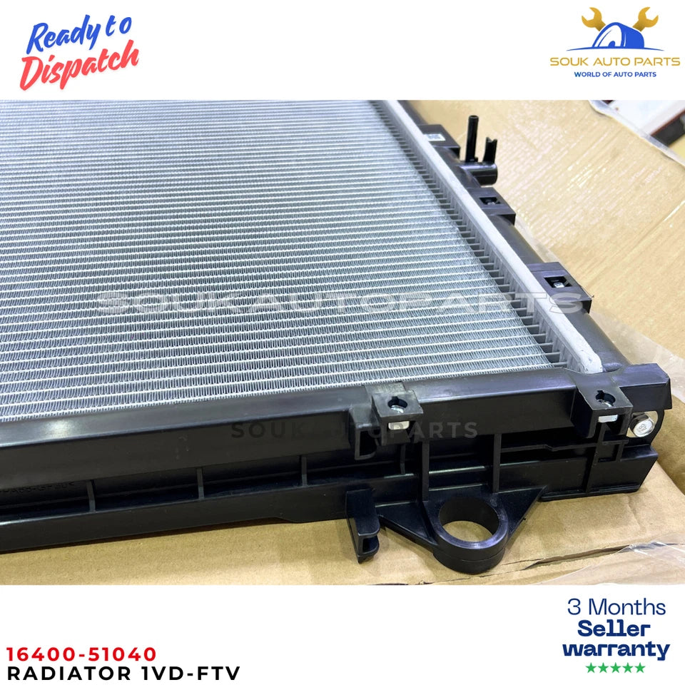Radiator 16400-51040 1VD-FTV For Toyota Land Cruiser 200 VDJ200 4.5L V8 Diesel
