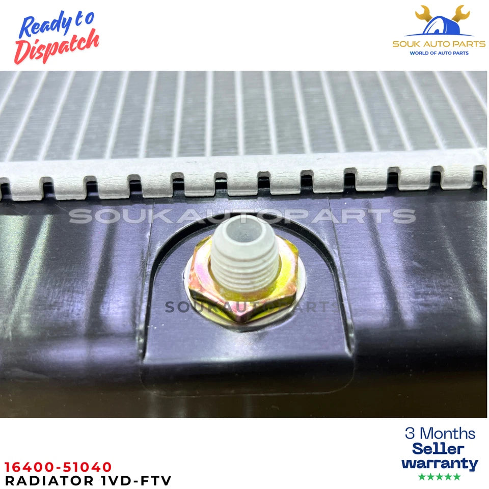 Radiator 16400-51040 1VD-FTV For Toyota Land Cruiser 200 VDJ200 4.5L V8 Diesel