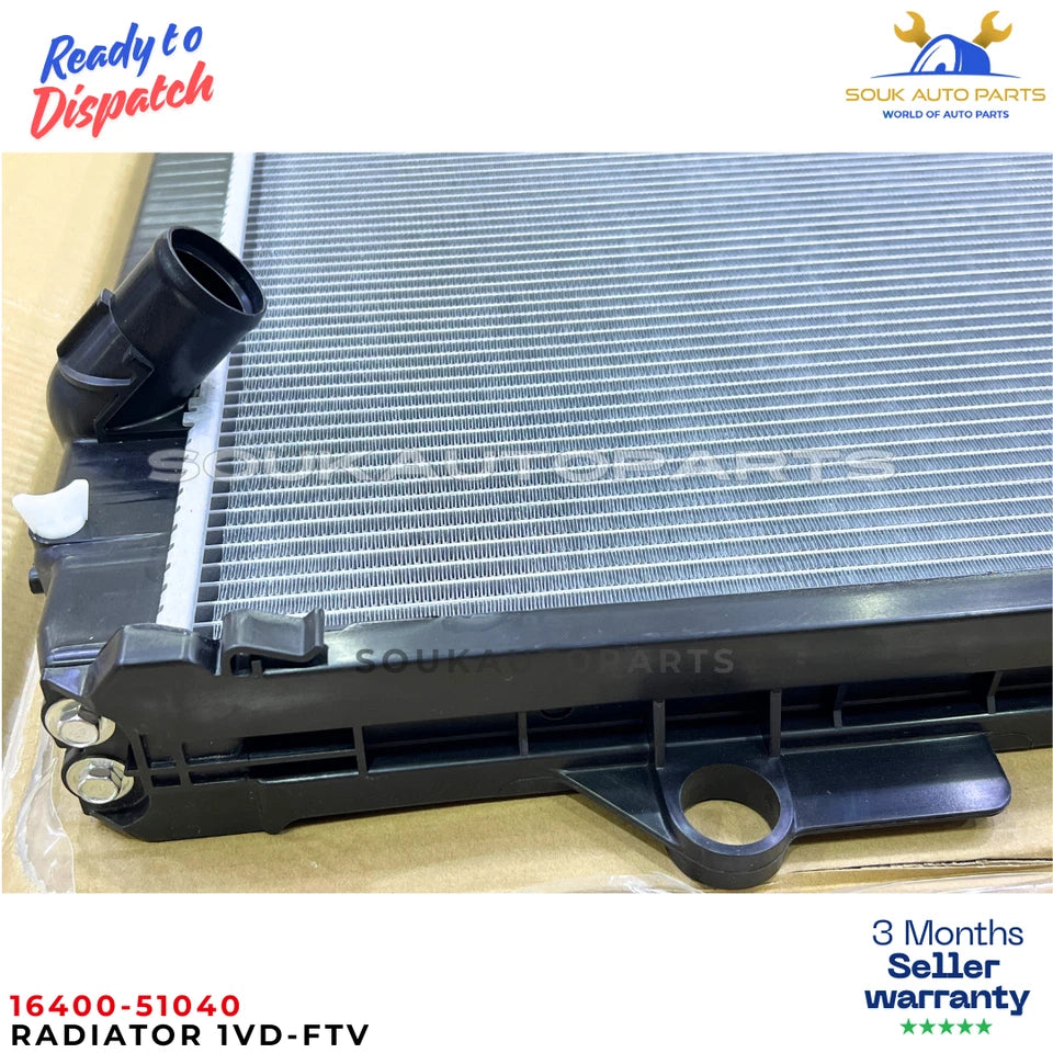 Radiator 16400-51040 1VD-FTV For Toyota Land Cruiser 200 VDJ200 4.5L V8 Diesel