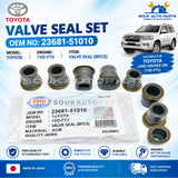 8x 23681-51010 Fuel Injector Nozzle Oil Seal 1VD-FTV Toyota Land Cruiser 4.5L