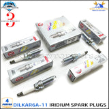DILKAR6A11 IRIDIUM SPARK PLUGS 4PCS 9029 For Nissan Altima Rogue Sentra
