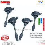 90919-C2009 Denso IGNITION COIL SET OF 4 PCS For Toyota Lexus Camry