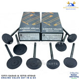 Engine Valve Set Intake & Exhaust 13711-54040, 13715-67040 Toyota Hilux Colorado