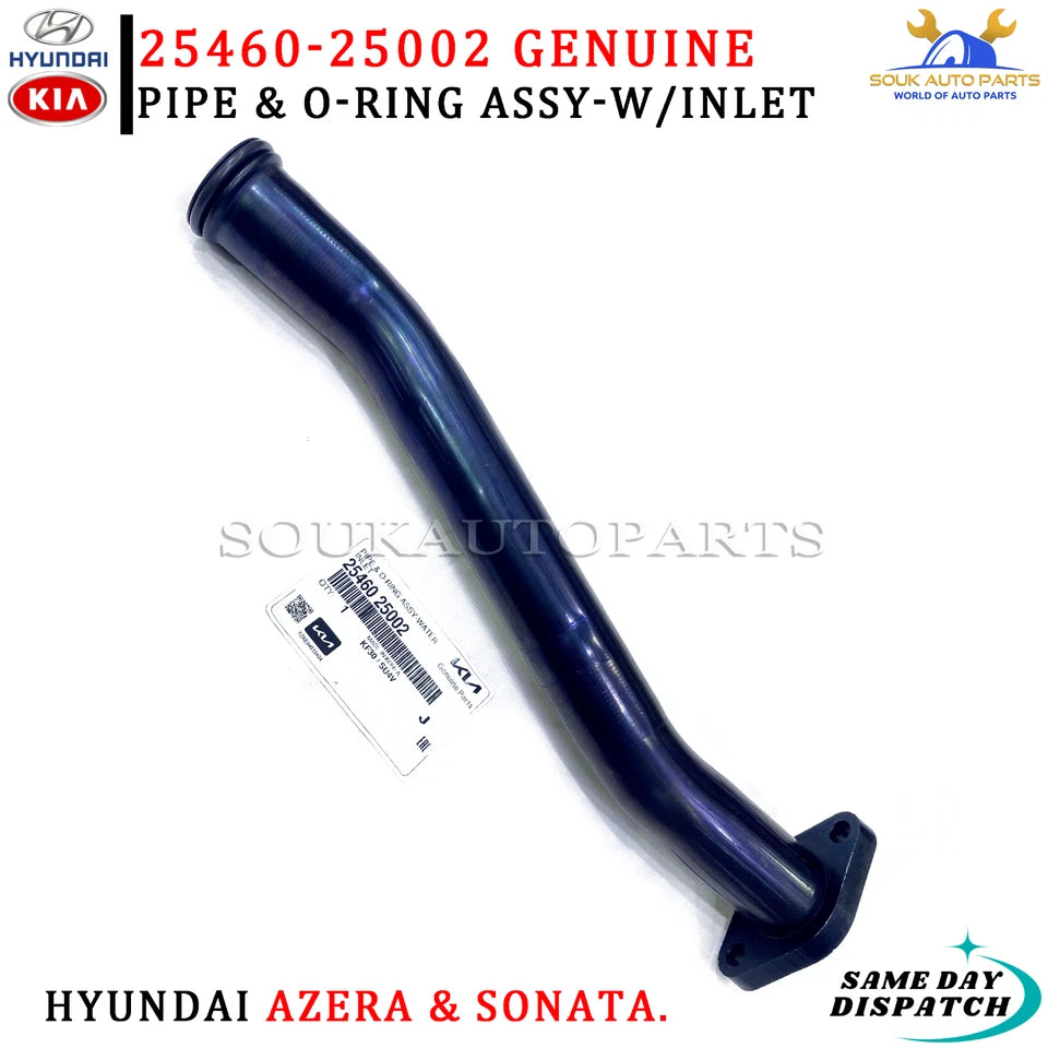 25460-25002 Genuine Hyundai Kia PIPE & O-RING ASSY-W/INLET 2546025002 OEM AZERA