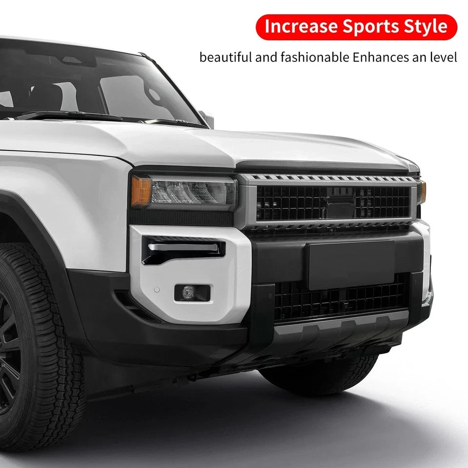 For 2024-2025 Toyota Land Cruiser 250 Front FOG LIGHT TRIM STRIP COVERS 2PCS