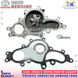16100-39505/6 Genuine Lexus WATER PUMP W/GASKET 1UR/2UR-FSE GSE LC500 V8 OEM