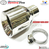 TOYOTA EXHAUST TAIL PIPE BAFFLE MUFFLER CUT TIP For Toyota FT86