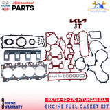 0K75A-10-270 Full ENGINE FULL GASKET KIT JT K3000 Pregio Bongo 3.0L Diesel