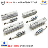 22401-ED815 Iridium SPARK PLUG SET 4Pcs For Nissan March Micra Tiida X-Trail