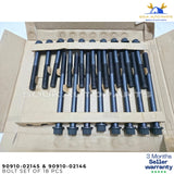 90910-02145 & 90910-02146 HEAD BOLT SET 1KD-FTV Set of 18 PCS Toyota LC PRADO
