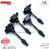 90919-C2009 Denso IGNITION COIL SET OF 4 PCS For Toyota Lexus Camry