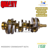 MD305941 Crankshaft 6G74 For Mitsubishi Pajero Montero Challenger Diamante