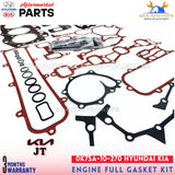 0K75A-10-270 Full ENGINE FULL GASKET KIT JT K3000 Pregio Bongo 3.0L Diesel