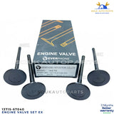 Engine Valve Set Intake & Exhaust 13711-54040, 13715-67040 Toyota Hilux Colorado