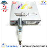 DILKAR6A11 IRIDIUM SPARK PLUGS 4PCS 9029 For Nissan Altima Rogue Sentra