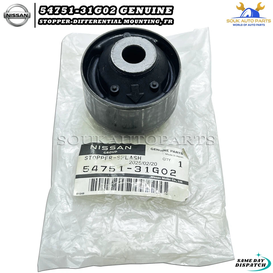 54751-31G02 Genuine Nissan STOPPER-DIFFERENTIAL MOUNTING, FRONT 5475131G02 NP300