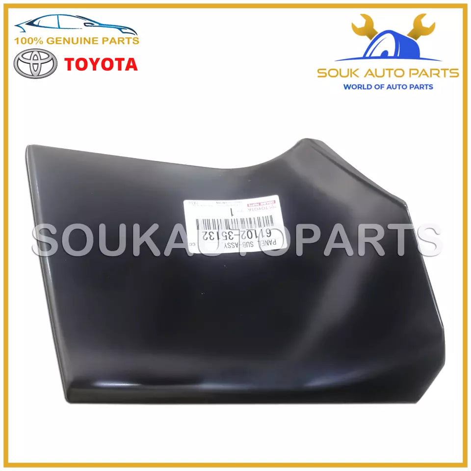61102-35132 Genuine Toyota LEFT DRIVER SIDE UPPER FENDER PANEL FJ CRUISER 1GR-FE