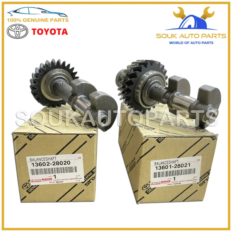 13601-28021 13602-28020 Genuine Toyota BALANCE SHAFT SET 2AZ-FE NO.1 &amp; NO.2 2.4L