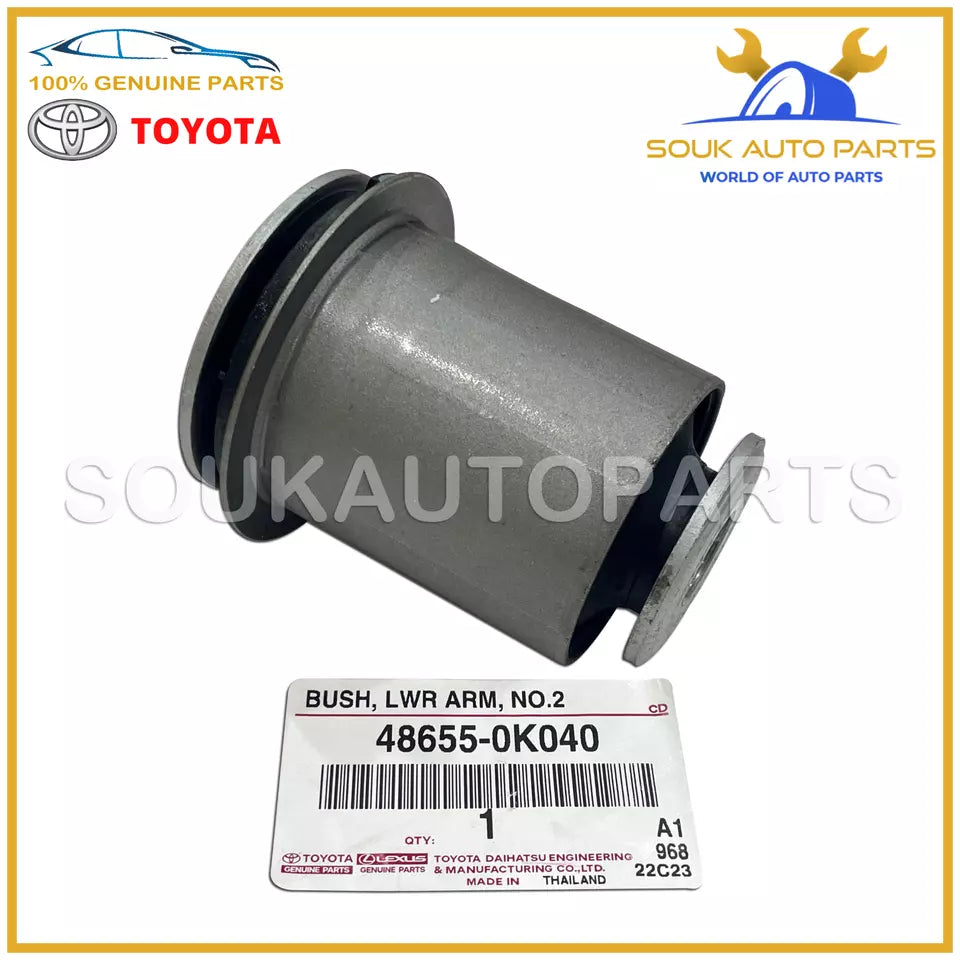 48654-0K040 Genuine Toyota BUSH, FRONT LOWER ARM, NO.1, RH/LH OEM