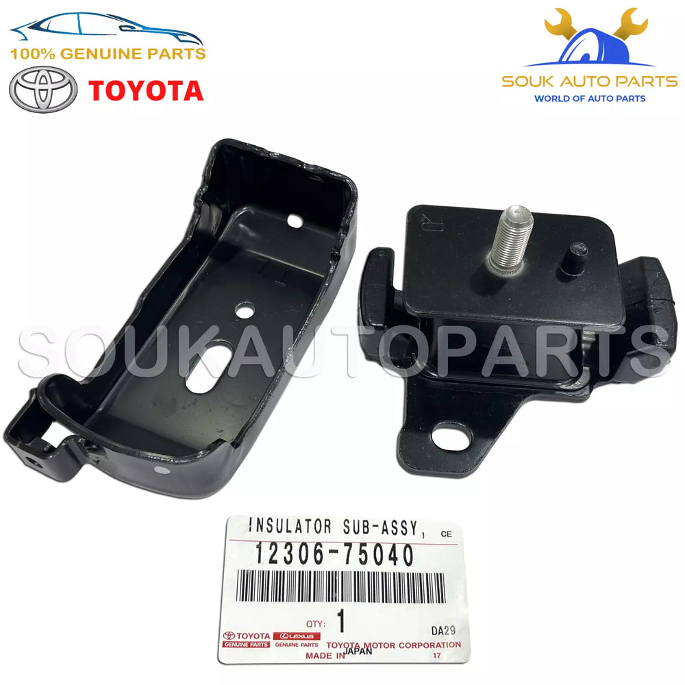 12306-75040 Genuine Toyota INSULATOR, ENGINE MOUNTING, FRONT LH