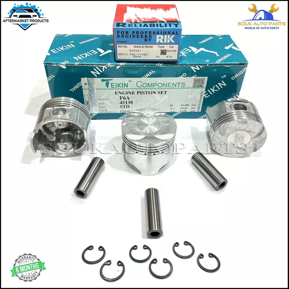 12111-51E00 PISTON &amp; RING SET F6A For Suzuki CARRY ALTO CERVO WAGON EVERY R 0.6L