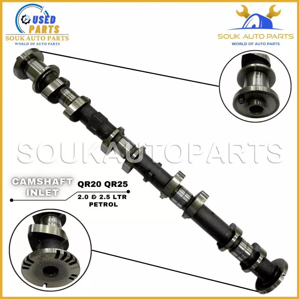 CAMSHAFT &amp; GEAR SPROCKET INTAKE QR20/QR25 DE For Nissan X-TRAIL ALTIMA 2001-2008