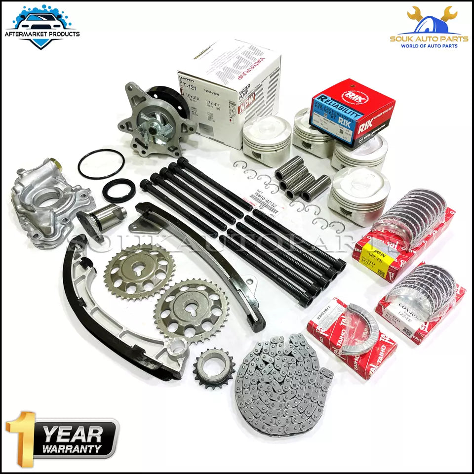 ENGINE REBUILD KIT 1ZZ-FE For Toyota COROLLA CELICA RAV4 1.8Ltr