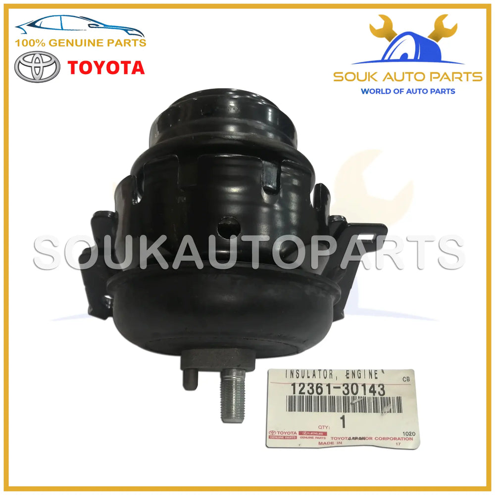 12361-30143 Genuine Toyota INSULATOR, ENGINE MOUNTING FRONT 1236130143 OEM