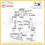 48632-35080 GENUINE TOYOTA BUSH, FR SUSPENSION UPPER ARM, RH/LH (4 Pcs Set)