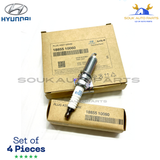 1885810060 Genuine Spark Plug Set of 4 Pcs For 11-17 Elantra 10-11 Kia Soul 1.6L