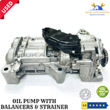 SH01117K0 OIL PUMP WITH BALANCER AXLES &amp; STRAINER MAZDA SH01 SHY1 For MAZDA