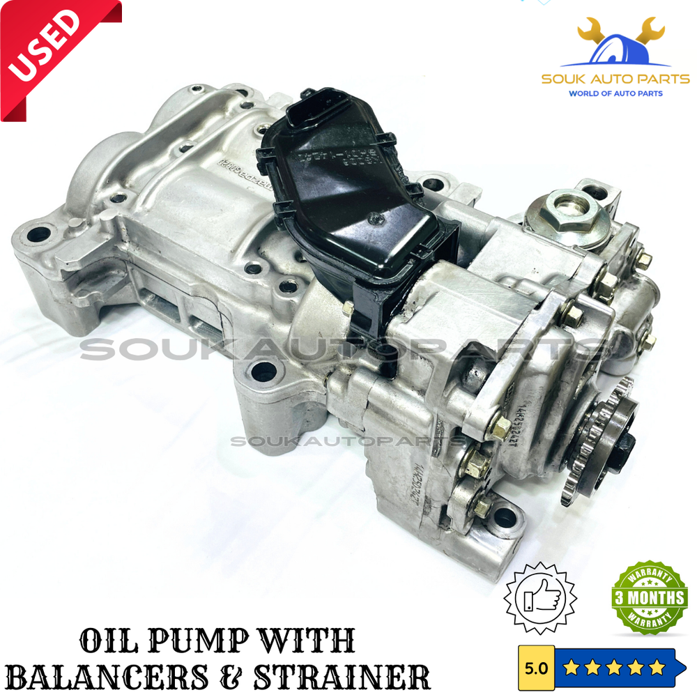 SH01117K0 OIL PUMP WITH BALANCER AXLES &amp; STRAINER MAZDA SH01 SHY1 For MAZDA