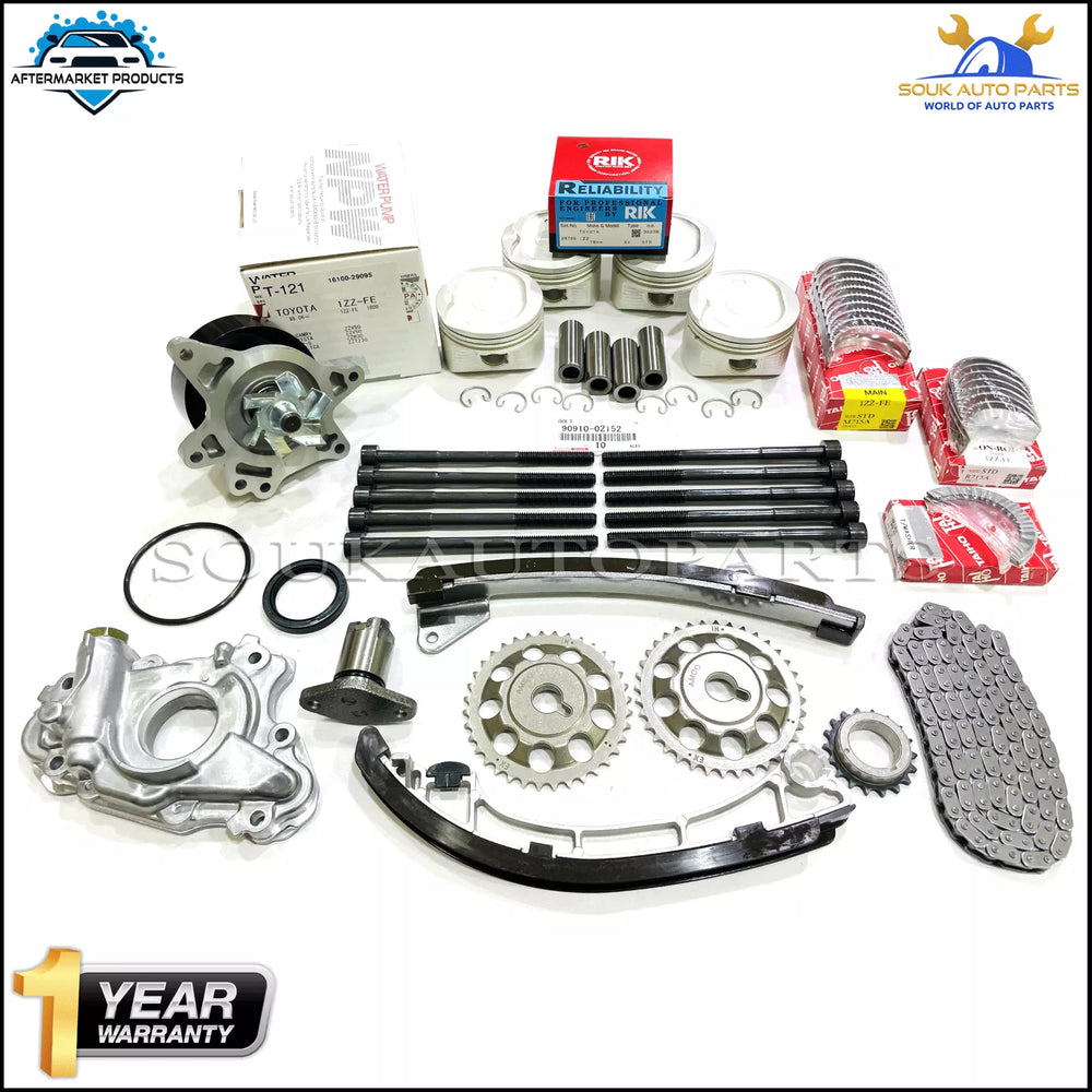 ENGINE REBUILD KIT 1ZZ-FE For Toyota COROLLA CELICA RAV4 1.8Ltr