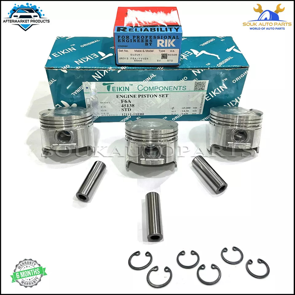 12111-51E00 PISTON &amp; RING SET F6A For Suzuki CARRY ALTO CERVO WAGON EVERY R 0.6L