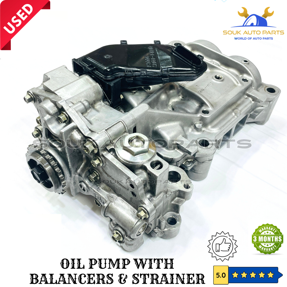 SH01117K0 OIL PUMP WITH BALANCER AXLES &amp; STRAINER MAZDA SH01 SHY1 For MAZDA