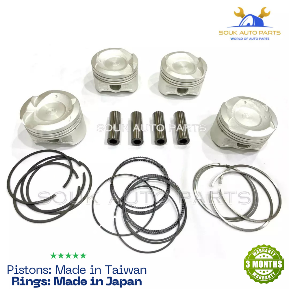 PISTON &amp; RING SET 1NZ-FE II For Toyota COROLLA YARIS 1.5Ltr PETROL 2000-2015