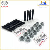 90116-10171 - 90179-10128 Genuine Toyota EXHAUST MANIFOLD NUT BOLT(STUD) SET
