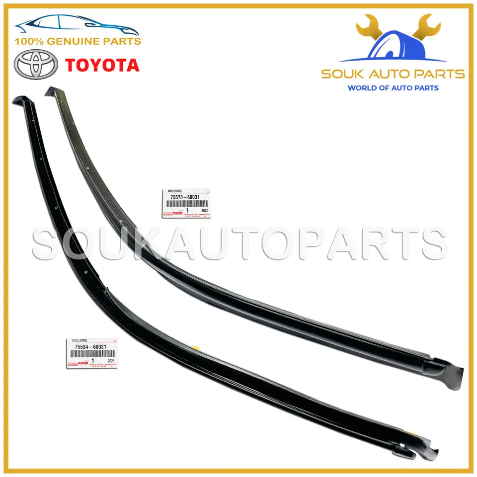 75533-60031 75534-60021 Genuine Toyota MOULDING SET, WINDSHIELD, OUTSIDE RH &amp; LH