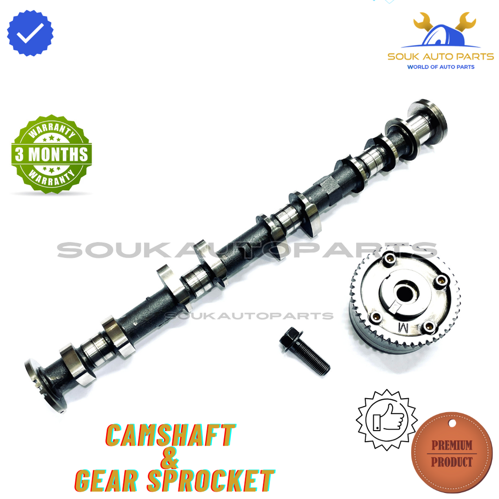 CAMSHAFT &amp; GEAR SPROCKET INTAKE QR20/QR25 DE For Nissan X-TRAIL ALTIMA 2001-2008